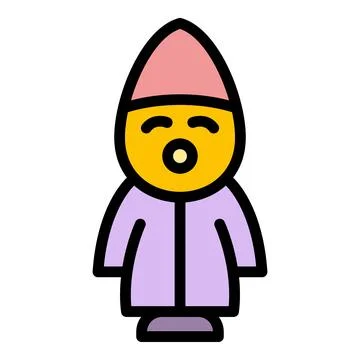 Figurine midget icon vector flat Stock Illustration