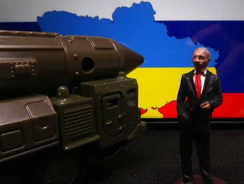 Figurine of Putin Foto stock