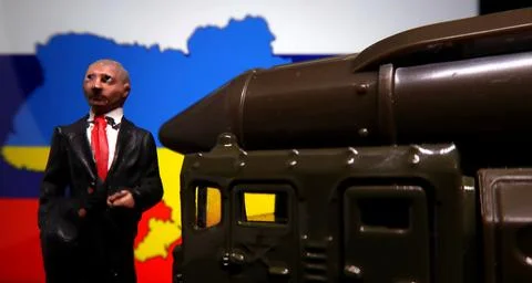 Figurine of Putin Foto stock