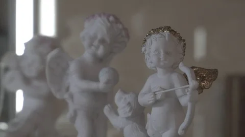 Figurines of angels Stock Footage 106572767