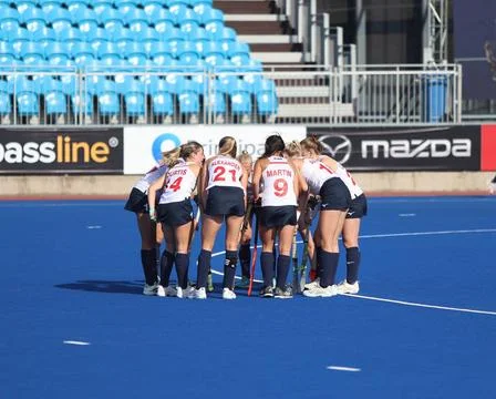  FIH Hockey Womens Junior World Cup Chile 2023 - Inglaterra prepara el cor... Stock Photos