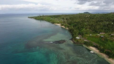 Fiji 08 - Drone 4K Stock Footage 219385069
