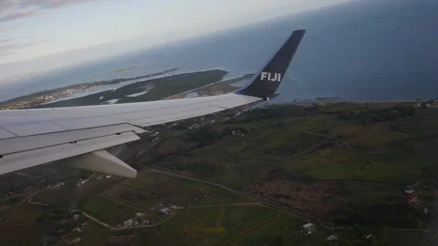 Fiji Air Taking Off Video stock 148389526