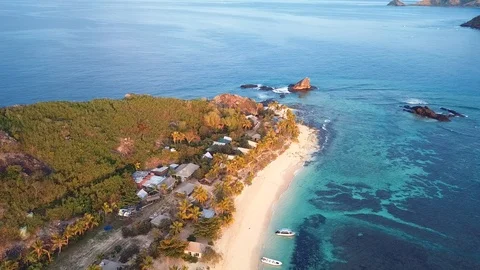 Fiji Drone Beach Video 動画素材 104180247