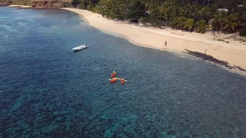 Fiji Drone Beach Video 動画素材 104180452