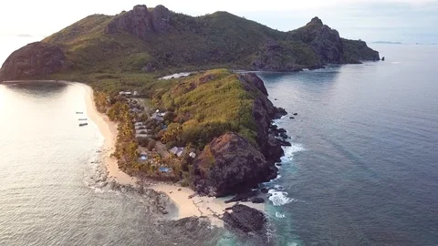 Fiji Drone Beach Video 動画素材 104199043
