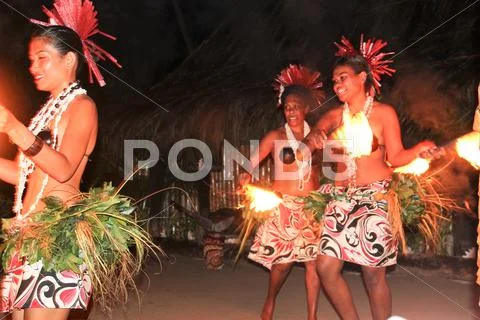 Fiji Fire & Dance Ceremony ~ Premium Stock Photo #28104794