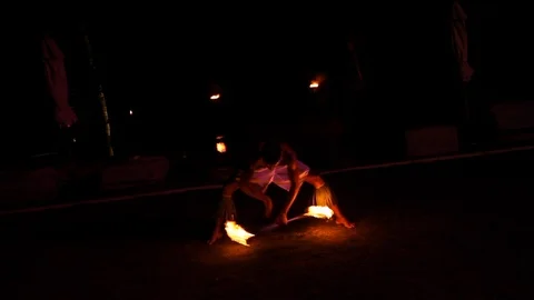 Fiji - Fire Performance Vídeo Stock 104921823