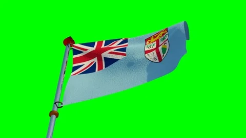 Fiji Flag in 3D Stock Footage 156945039