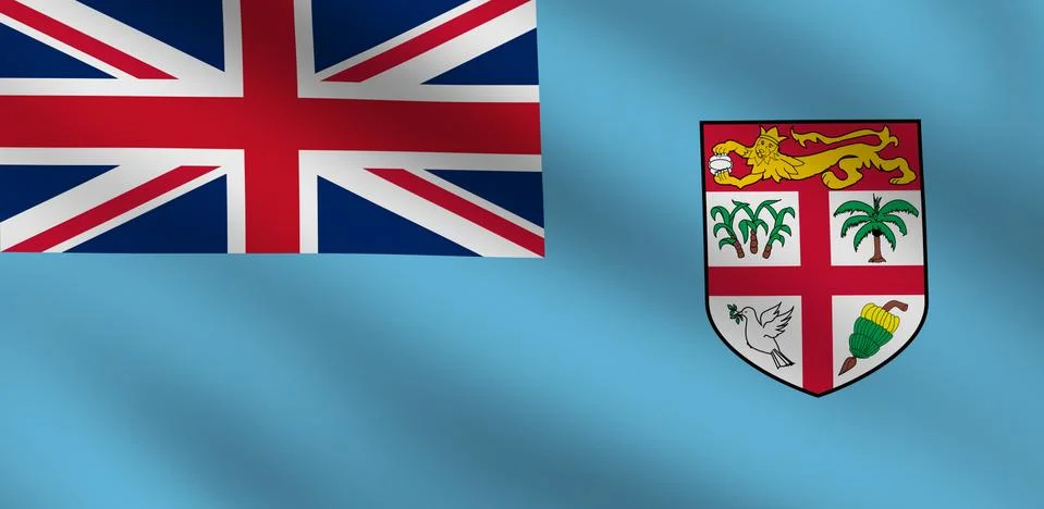 Fiji flag Stock Illustration