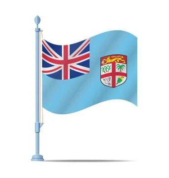 Fiji flag Stock Illustration