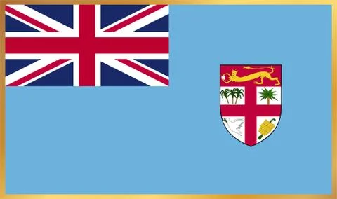 Fiji Flag Illustration Stock Illustration