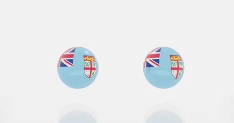 Fiji flag symbol Stock Footage 195214045