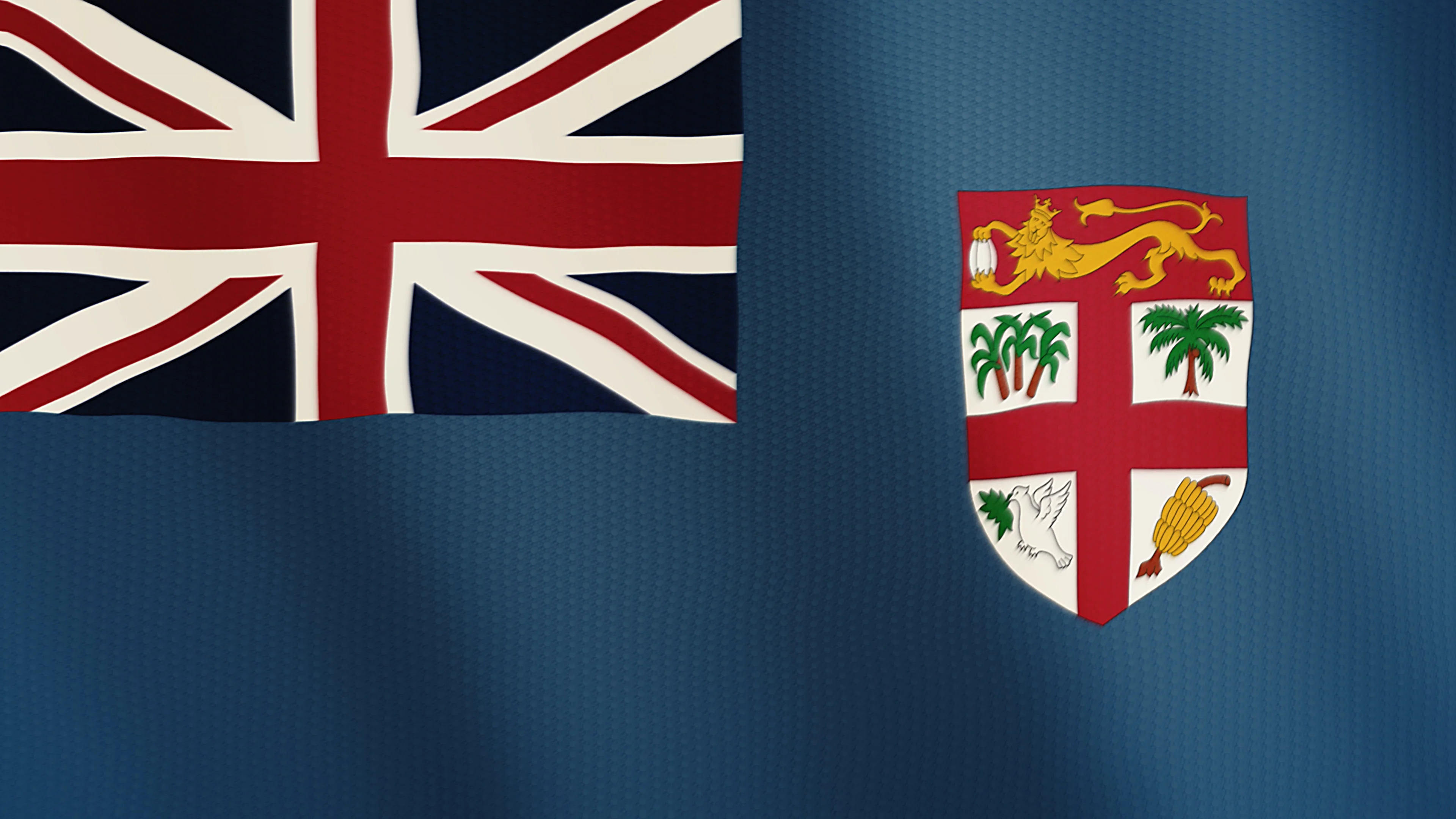 Fiji flag waving animation. Full Screen.... | Stock Video | Pond5