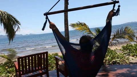 Fiji - Hammock Stock Footage 104922280