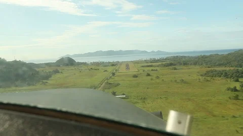 Fiji - Plane Landing Vídeo Stock 104921038