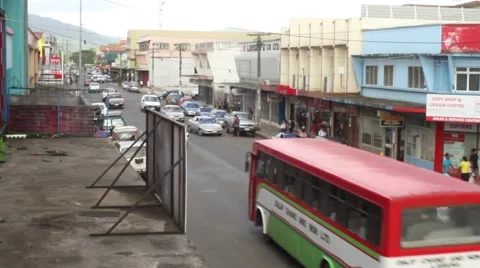 Fiji Street Stock Footage 63231269