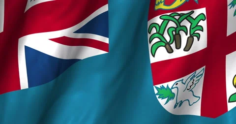 Fiji waving flag 4K Video stock 50743257