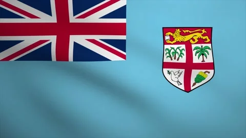 Fiji Waving Flag Background Animation. Looping seamless 3D animation. Motio.. Stock Footage 230884135