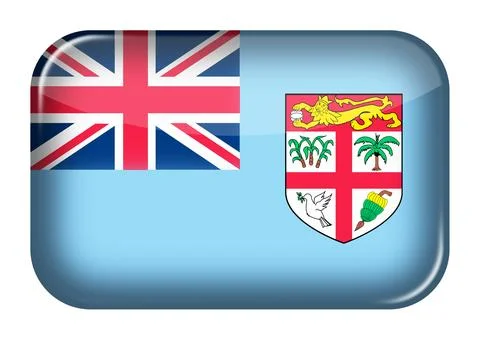 Fiji web icon rectangle button Stock Illustration