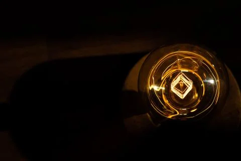 Filament of a bulb. Stock Photos