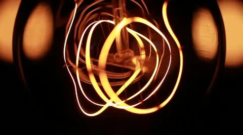 Filament Closeup Stock Footage 12426911