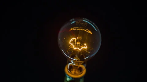 Filament light bulb Stockbeeldmateriaal 32359997