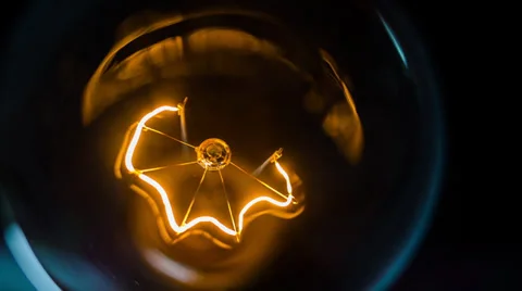 Filament light bulb Stockbeeldmateriaal 32360040