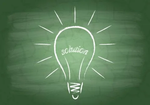 The filament of the word solution Stock Photos