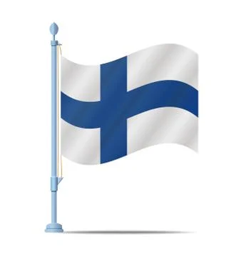 Filand flag Stock Illustration