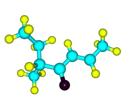 Filbertone molecule isolated on white Stock Illustration