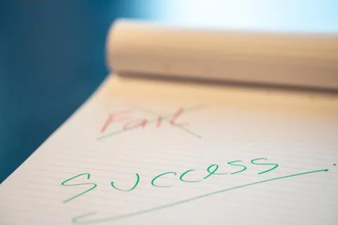 Fild text with a hand with a red pen And crossed out with a green pen on the  Stock Photos