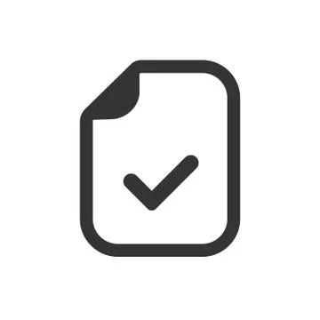 File Accepted Icon Stock Illustration