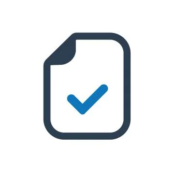 File Accepted Icon Stock Illustration