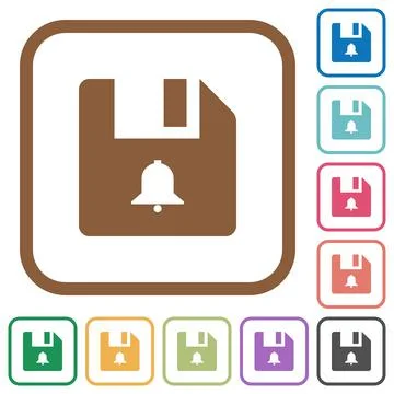 File alerts simple icons Stock Illustration