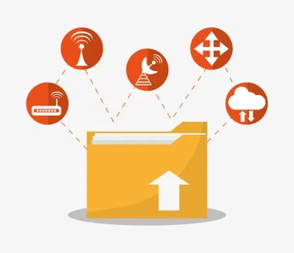 File and document design Stockillustratie