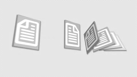 File and document transfer process 3 Stock Footage 308054697