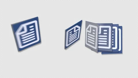 File and document transfer process 2 Stock Footage 308054709