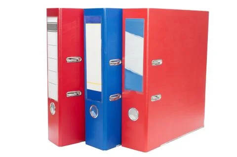 File archive on white background Stock Photos