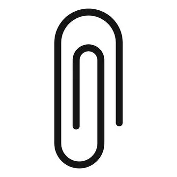 File Attachment Clip Icon Perfect for Document Management Illustrazione stock