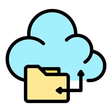 File backup icon vector flat Stock Illustration