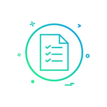 File basic icon vector design 스톡 일러스트