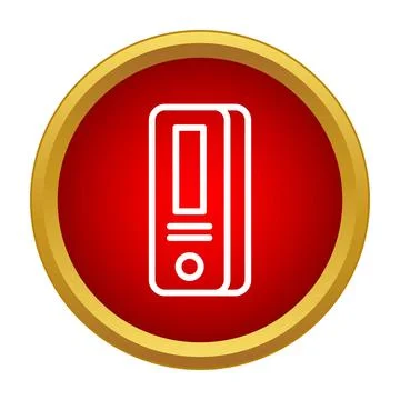 File binder icon representing document organization and storage 스톡 일러스트