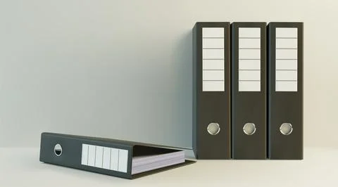 File binder. Ring paperwork holder. Business organize for office administra.. Stock-Illustration