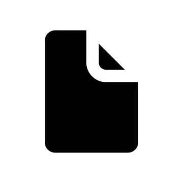 File black glyph ui icon Illustrazione stock