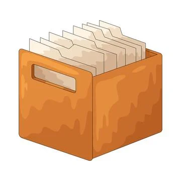 File box illustration Stock-Illustration