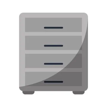 File cabinet archive workplace Illustrazione stock