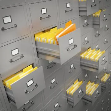 File cabinet Stock Illustration