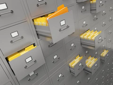 File cabinet Stock Illustration