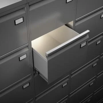 File cabinet with light Stock Illustration